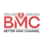 The image showcases the logo of BMC Better Man Channel, a modern design in Black and Red colour in transparent background designed by Avval SEO Company in Bhopal