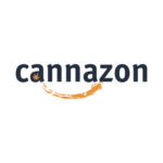 The image showcases the logo of Cannazon, a modern design in Black and Yellow colour in transparent background designed by Avval Digital Marketing