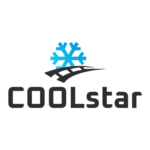 The image showcases the logo of Coolstar, a modern design in Black and Blue colour in transparent background designed by Avval Digital Marketing in Bhopal