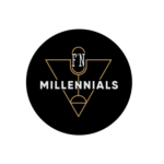 The image showcases the logo of FN Millennials, a modern design in White and Black colour in transparent background designed by Avval Digital Marketing