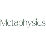 The image showcases the logo of Metaphysics in green color, designed by Avval