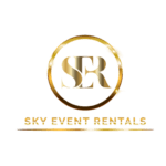 The image showcases the logo of Sky Event Rentals, a client of Avval Digital Marketing Company.