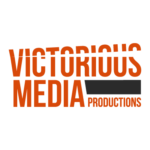 The image showcases the logo of Victorious Media productions, a client of Avval Digital Marketing Company, with a modern and professional design.