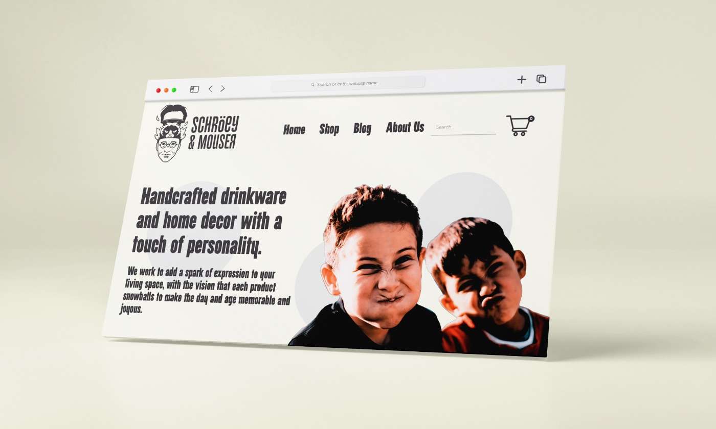 A mockup of the Schroey & Mowser E-Commerce Website designed and developed by Avval Digital Marketing Company in Bhopal