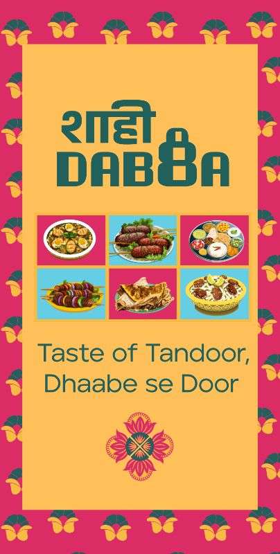 The image showcasing an illustration featuring truck art style for shahi dabba, an indian restaurant by Avval Digital Marketing Company in Bhopal